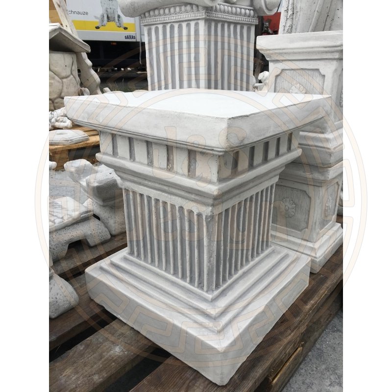 2x Steinsäule Blumenständer Griechische Blumensäule Gartensäule Figurenständer