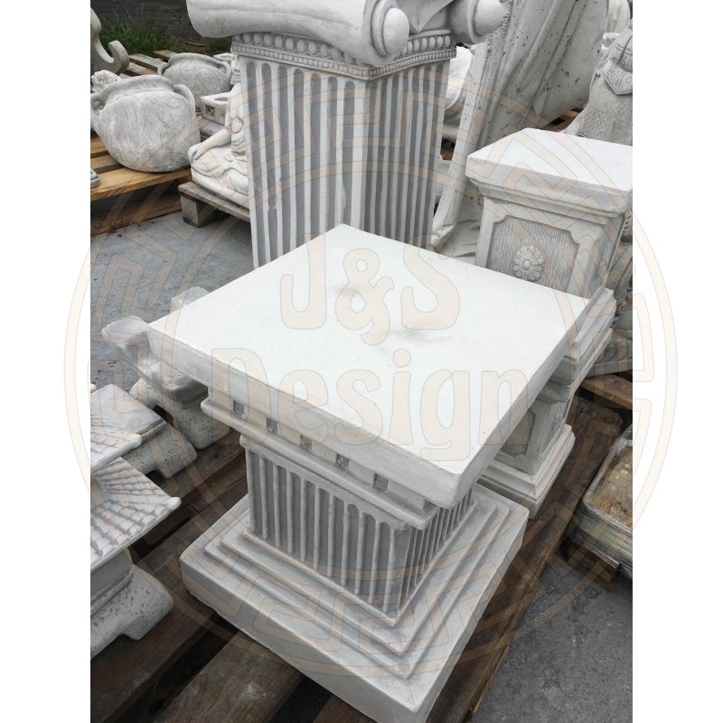 2x Steinsäule Blumenständer Griechische Blumensäule Gartensäule Figurenständer