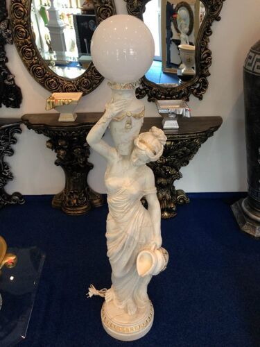 Figurenlampe Stehlampe Frauenlampe Griechische Antik Barockstil 170.cm Hoch NEU