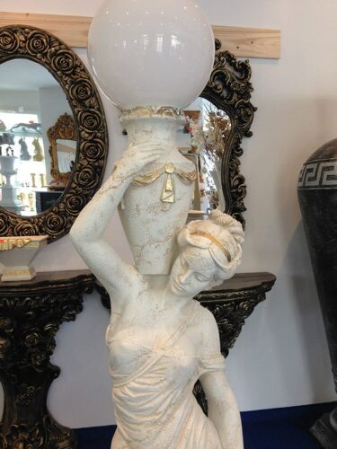 Figurenlampe Stehlampe Frauenlampe Griechische Antik Barockstil 170.cm Hoch NEU