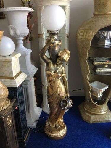 Figurenlampe Stehlampe Frauenlampe Griechische Antik Barockstil 170.cm Hoch NEU