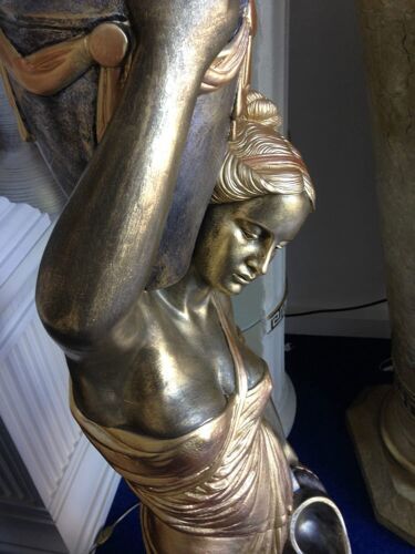 Figurenlampe Stehlampe Frauenlampe Griechische Antik Barockstil 170.cm Hoch NEU