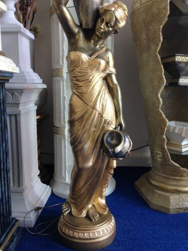 Figurenlampe Stehlampe Frauenlampe Griechische Antik Barockstil 170.cm Hoch NEU