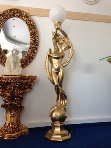 Figurenlampe Stehlampe Frauenlampe Griechische Antik Barockstil 200cm Hoch NEU