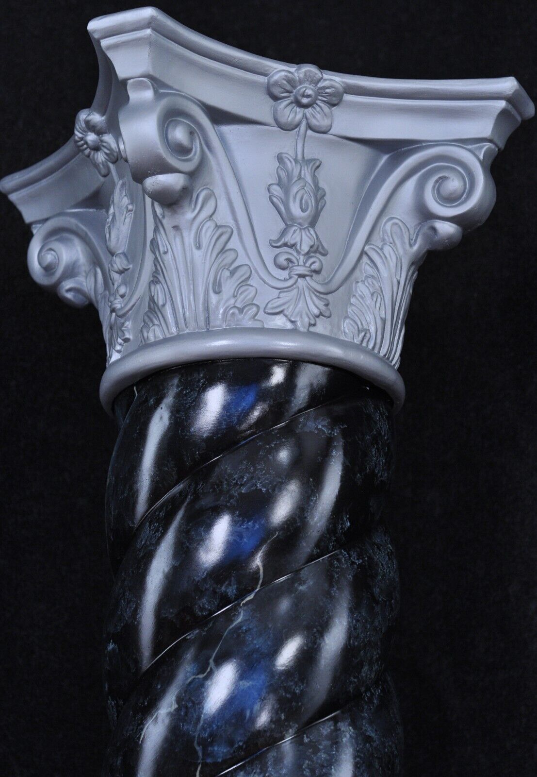 Säule Mäander Style Dekosäule 100cm Griechische Säulen Barock Podest Handbemalt