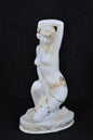 Frauenfigur Frauenstatue Skulptur Frauenbüste Handbemalt Vintage Stil Jugendstil