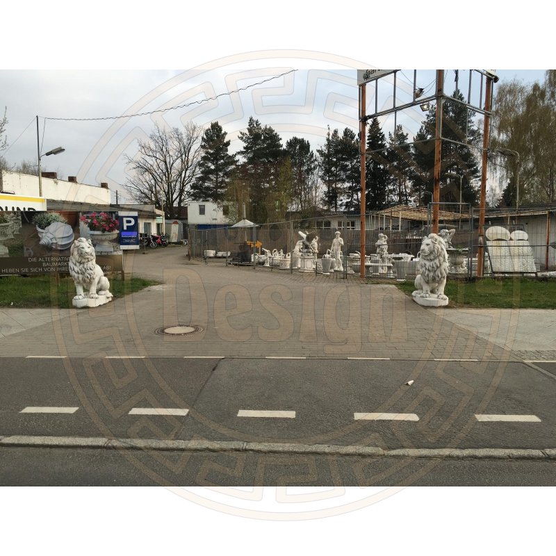 2x Löwe XXXL Löwen Tierfigur Torwächter Türwächter Steinfigur Steinskulptur Garten rechts und links