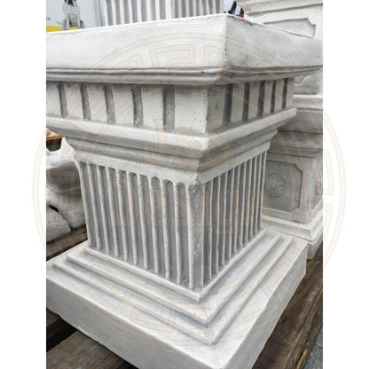 2x Steinsäule Blumenständer Griechische Blumensäule Gartensäule Figurenständer