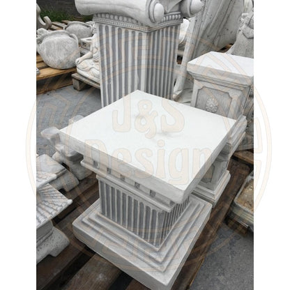 2x Steinsäule Blumenständer Griechische Blumensäule Gartensäule Figurenständer