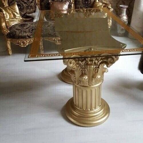 Goldo Esstisch Barockstil Antik Mäander Konferenztisch Gold NEU