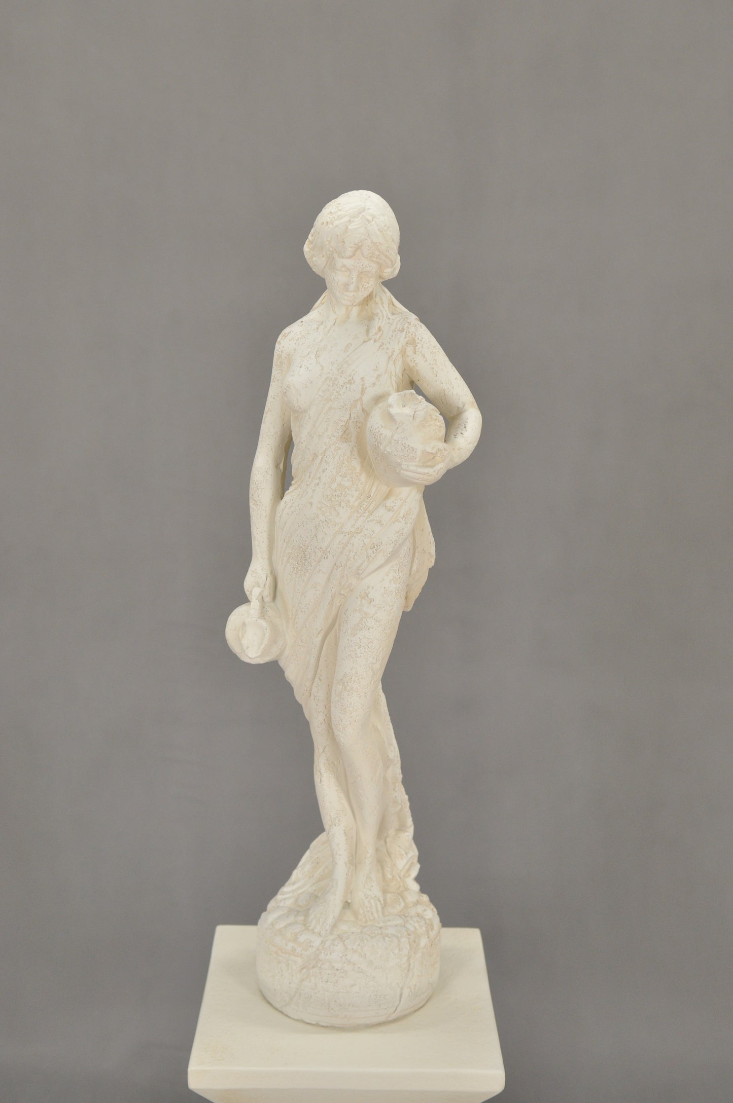 Frauenfigur Frauenstatue Skulptur Frauenbüste Handbemalt Vintage Stil Jugendstil