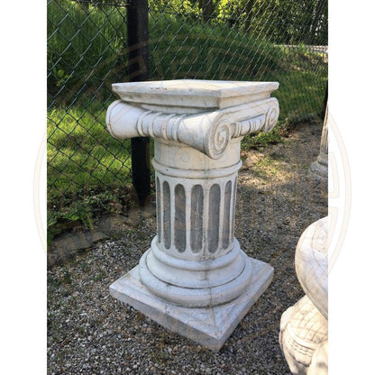 2x Steinsäule Blumenständer Griechische Blumensäule Gartensäule Figurenständer