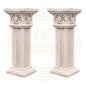 Spar-Set 2x Griechischer Sockel Steinsäule Blumensäule Blumenständer Säule Gartensäule Sockelsäule