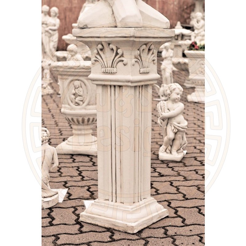 Spar-Set 2x Griechischer Sockel Steinsäule Blumensäule Blumenständer Säule Gartensäule Sockelsäule