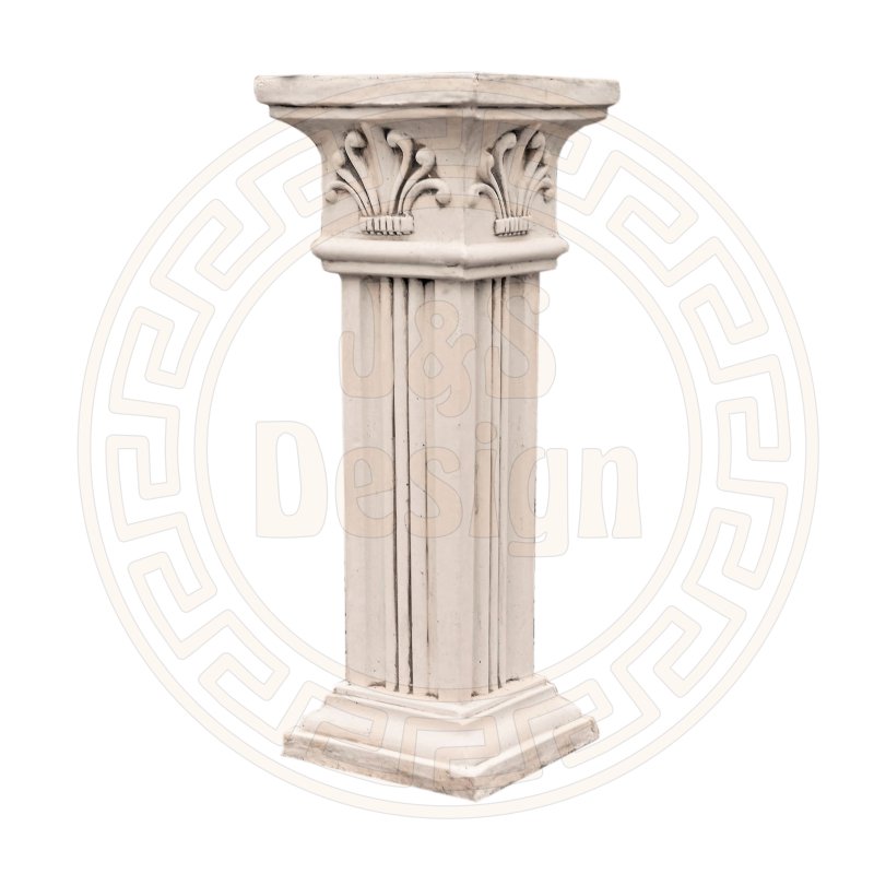 Spar-Set 2x Griechischer Sockel Steinsäule Blumensäule Blumenständer Säule Gartensäule Sockelsäule