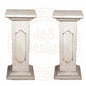 Spar-Set 2x Griechischer Sockel Steinsäule Blumensäule Blumenständer Säule Gartensäule Sockelsäule