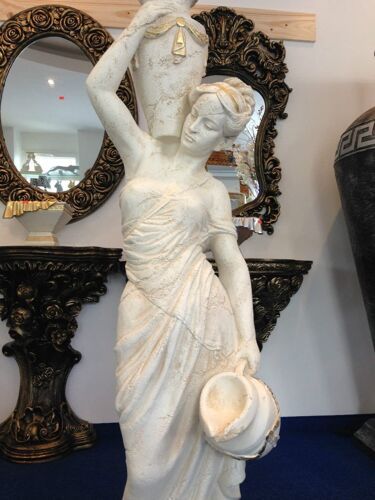 Figurenlampe Stehlampe Frauenlampe Griechische Antik Barockstil 170.cm Hoch NEU