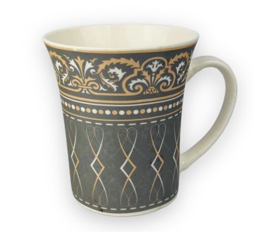 6er Set Dickwandige Kaffeetassen aus Porzellan für 6 Personen Mäander 300.Ml NEU