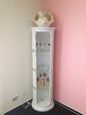 Barvitrine Vitrine im Barockstil Antik Mäander Beleuchtet Retro 190 cm