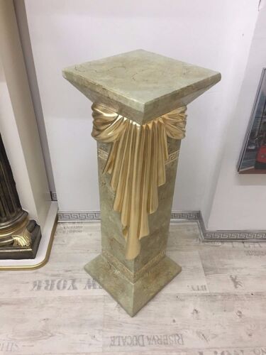 Säule Mäander Style Dekosäule 100cm Griechische Säulen Barock Podest Handbemalt