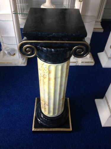 Säule Mäander Style Dekosäule 100cm Griechische Säulen Barock Podest Handbemalt