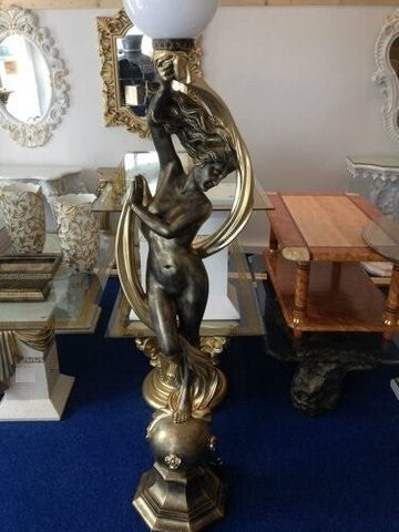 Figurenlampe Stehlampe Frauenlampe Griechische Antik Barockstil 200cm Hoch NEU