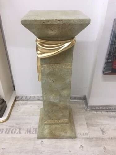 Säule Mäander Style Dekosäule 100cm Griechische Säulen Barock Podest Handbemalt