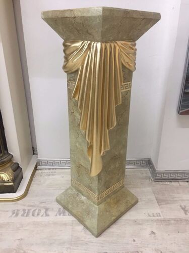 Säule Mäander Style Dekosäule 100cm Griechische Säulen Barock Podest Handbemalt