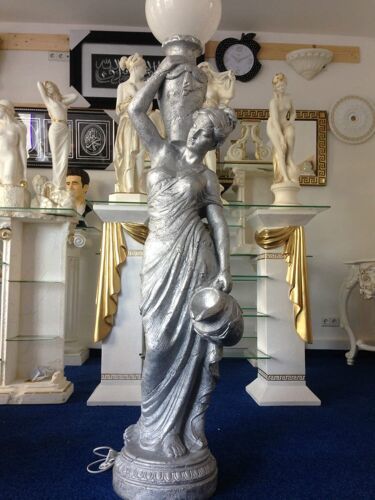 Figurenlampe Stehlampe Frauenlampe Griechische Antik Barockstil 170cm Hoch NEU