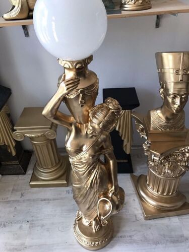 Figurenlampe Stehlampe Frauenlampe Griechische Antik Barockstil 170cm Hoch NEU