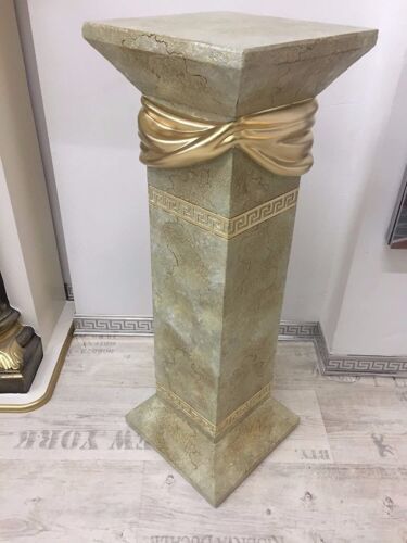 Säule Mäander Style Dekosäule 100cm Griechische Säulen Barock Podest Handbemalt