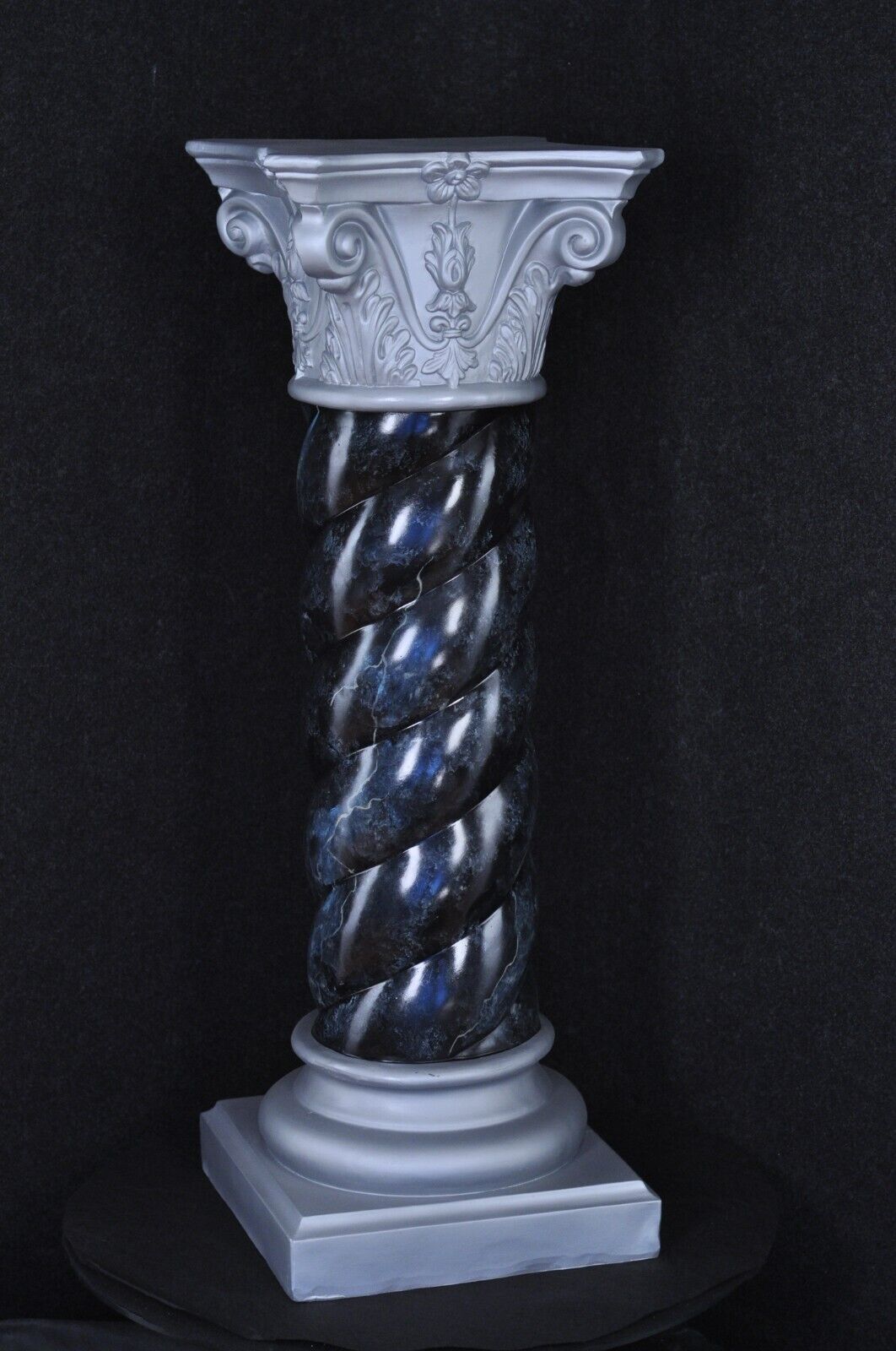 Säule Mäander Style Dekosäule 100cm Griechische Säulen Barock Podest Handbemalt
