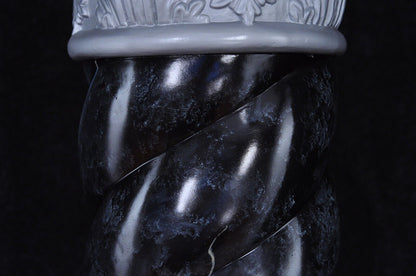 Säule Mäander Style Dekosäule 100cm Griechische Säulen Barock Podest Handbemalt