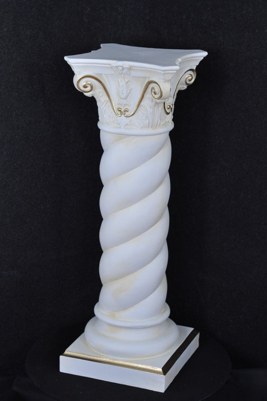 Säule Mäander Style Dekosäule 100cm Griechische Säulen Barock Podest Handbemalt