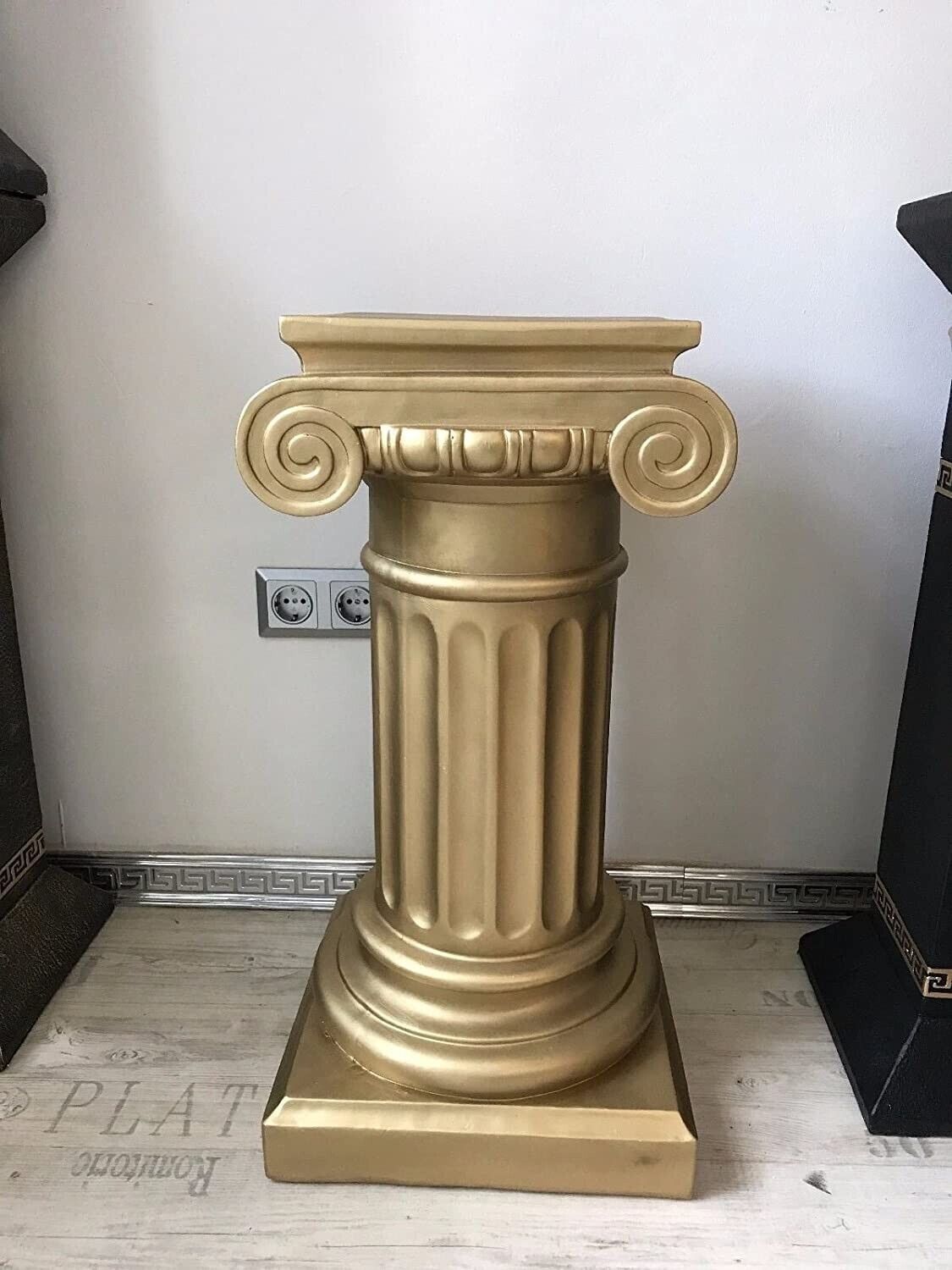 Säule Mäander Style Dekosäule 100cm Griechische Säulen Barock Podest Handbemalt