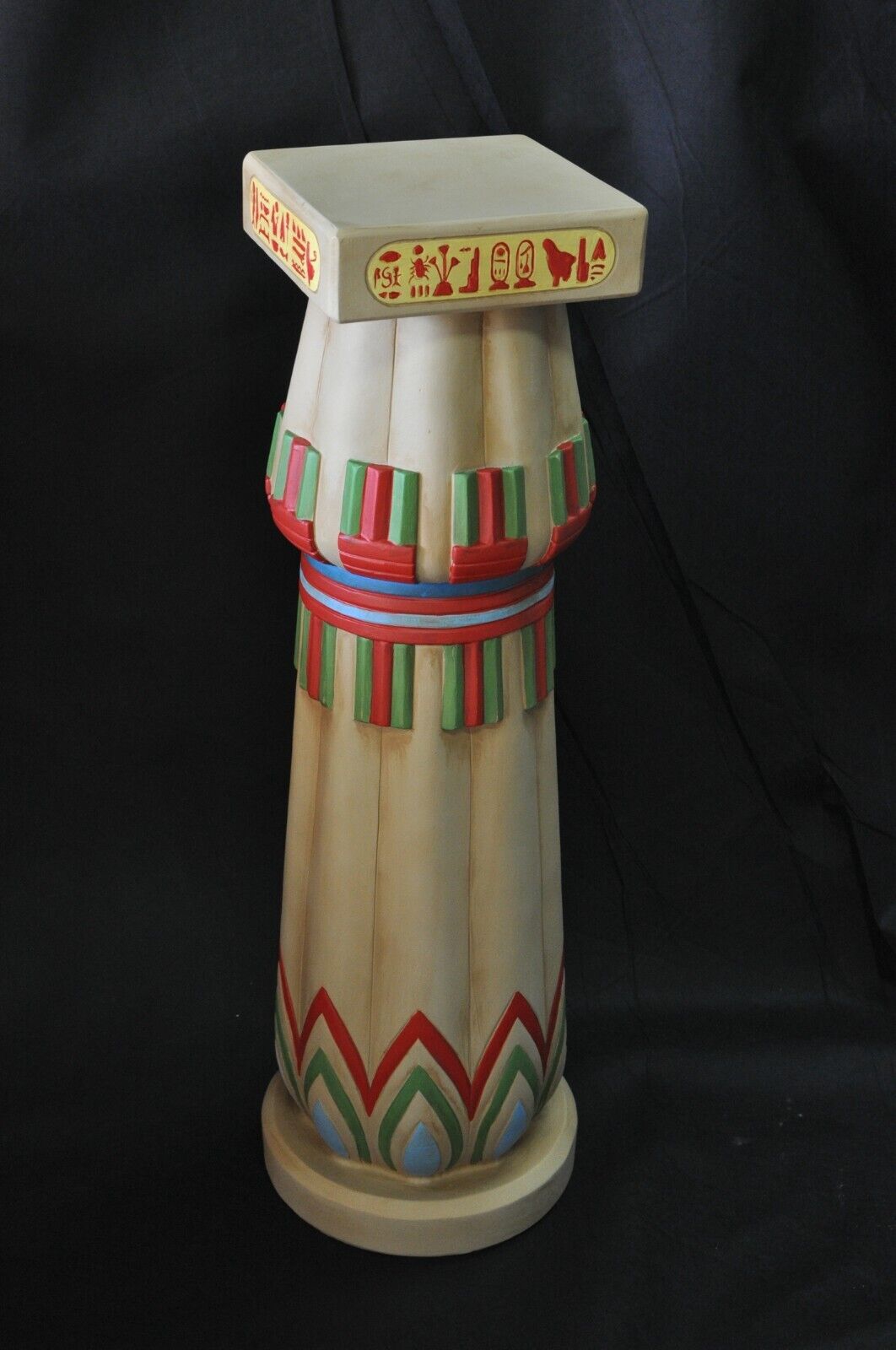 Säule Mäander Style Dekosäule 93cm Griechische Säulen Barock Podest Handbemalt