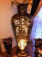 LUISA Mäander Barvitrine, Vitrine barock im Antik Stil Edel 175 cm